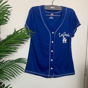 💋Blue MLB Button-Up Jersey💋